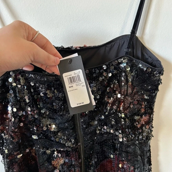 Guess Black Sparkly Mini  Dress - Picture 4 of 5